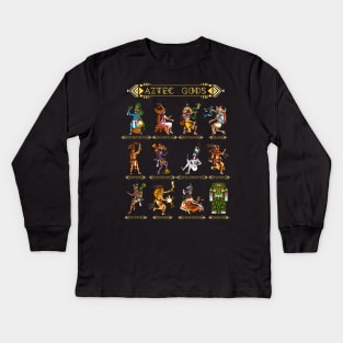 Aztec Gods Kids Long Sleeve T-Shirt